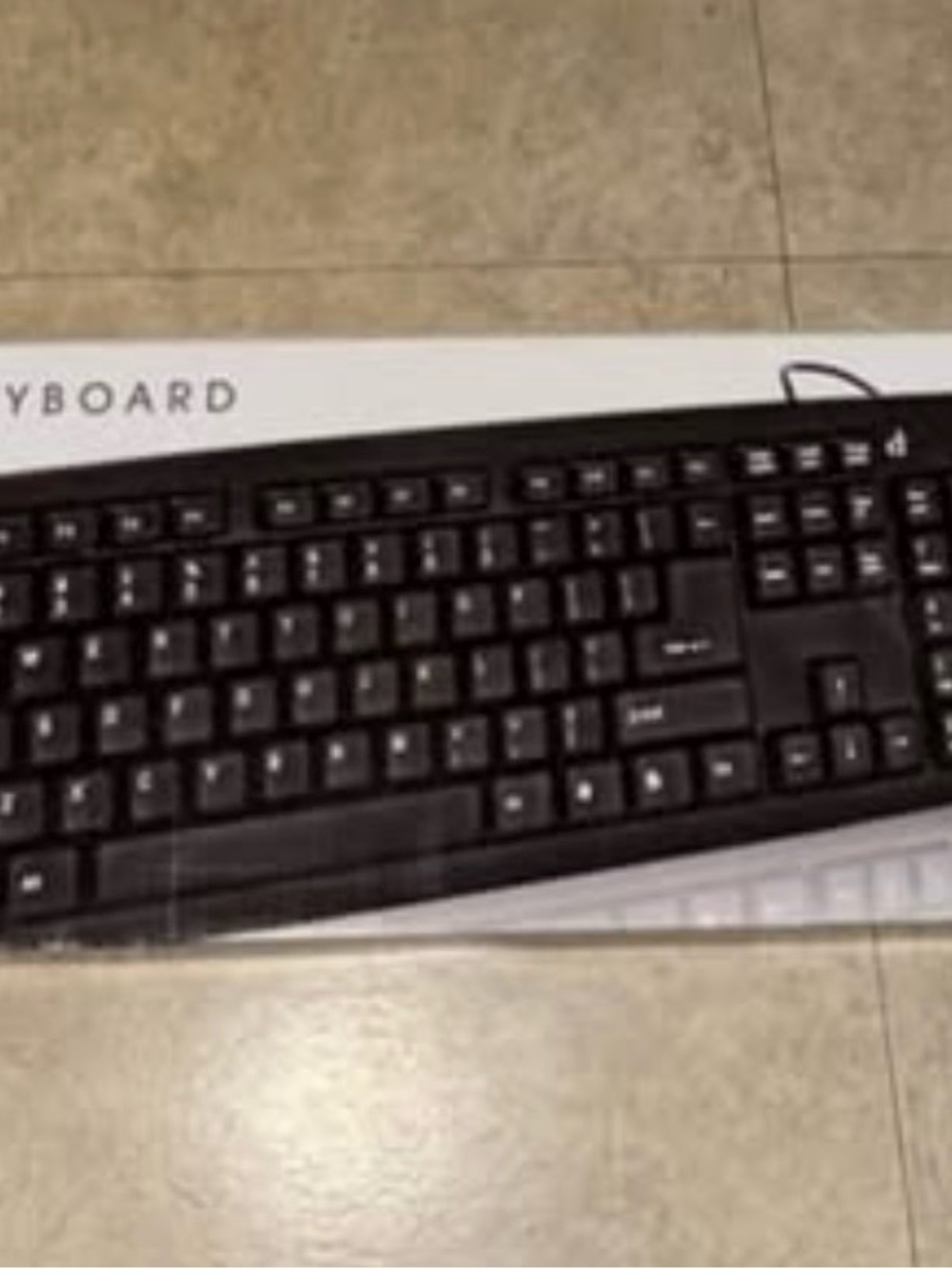 Wired Black Full-Size USB Keyboard by